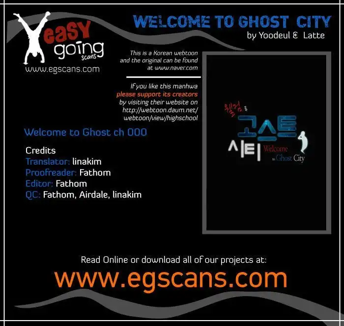 Welcome to Ghost City Chapter 0 1